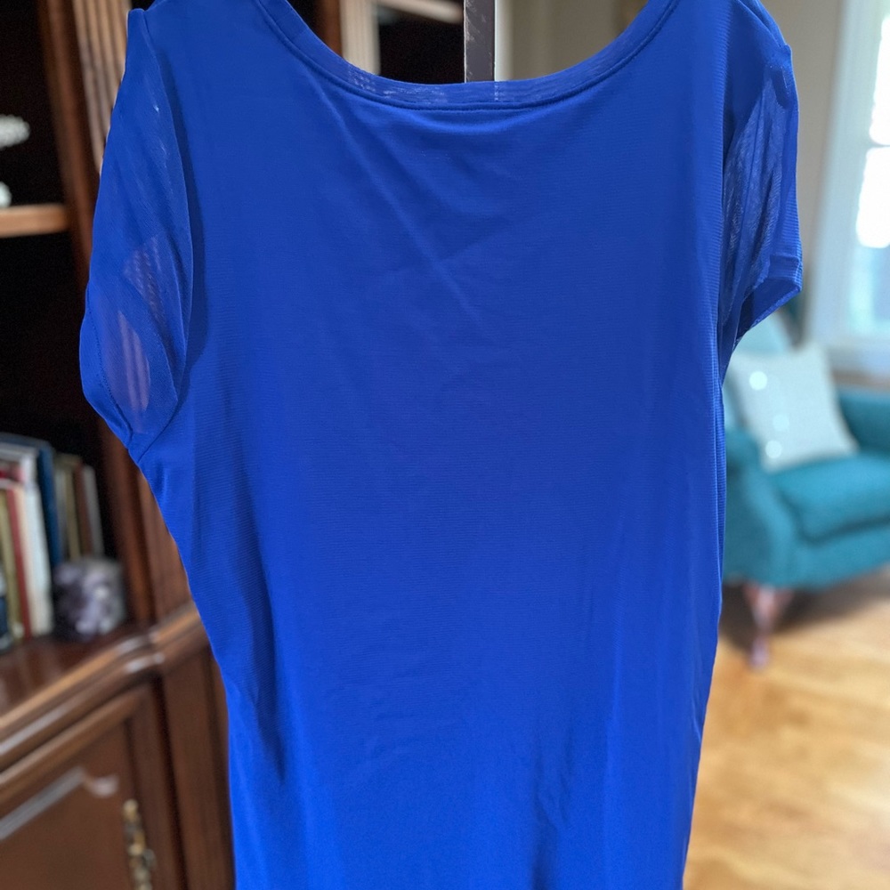 INC brilliant cobalt blue cap sleeve top NWT❣️ - Picture 4 of 9